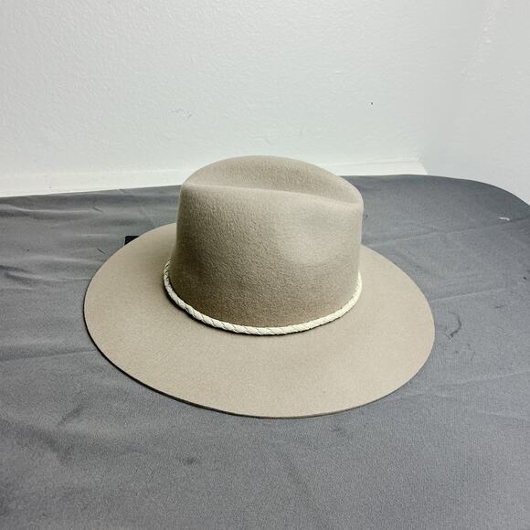 Rag & Bone Valencia Wool Fedora Hat Warm Grey NWT main image 2